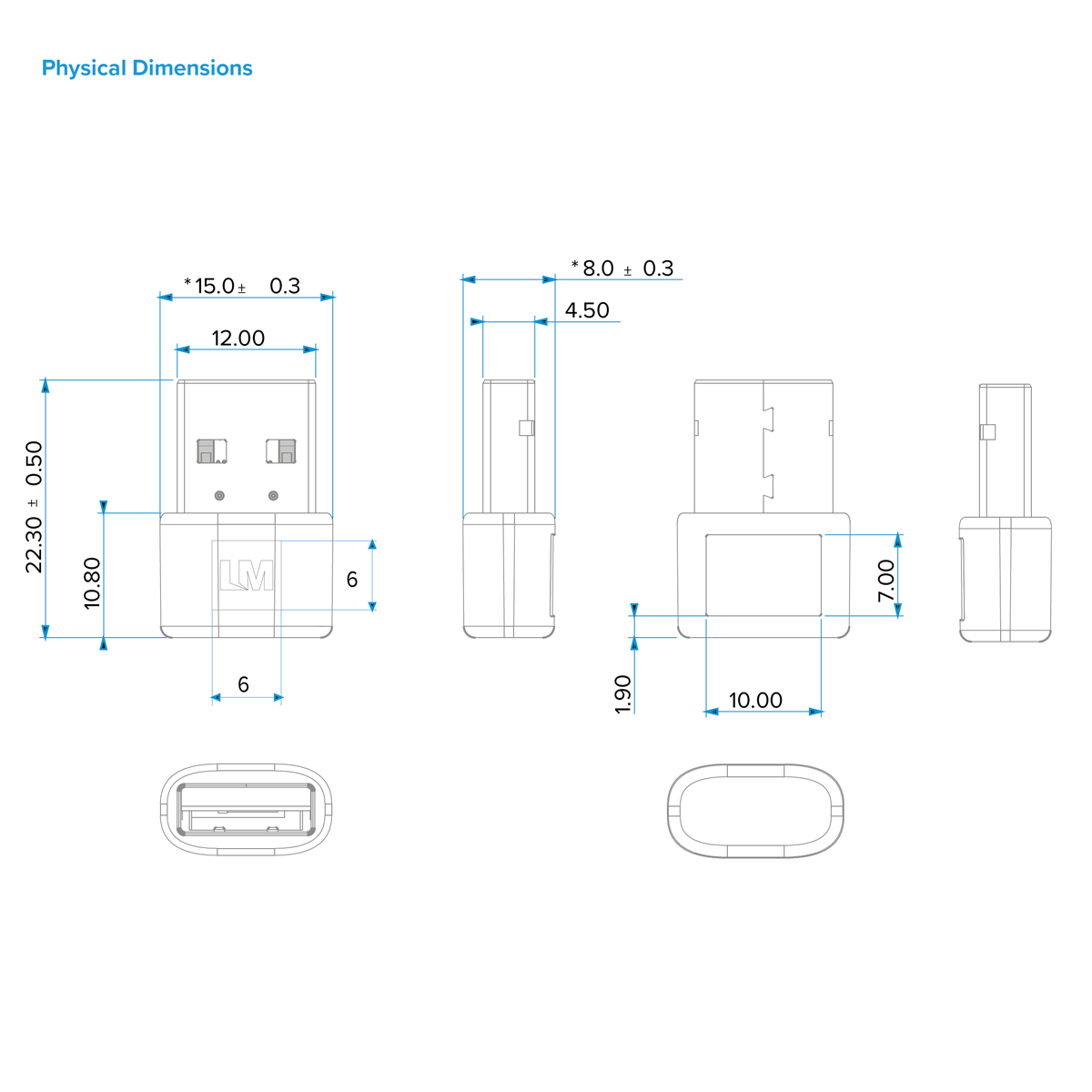 WiFi 802.11ac and Bluetooth® 4.2 Mini USB Adapter – LM845